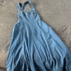 Selfie Leslie Blue Denim Dress